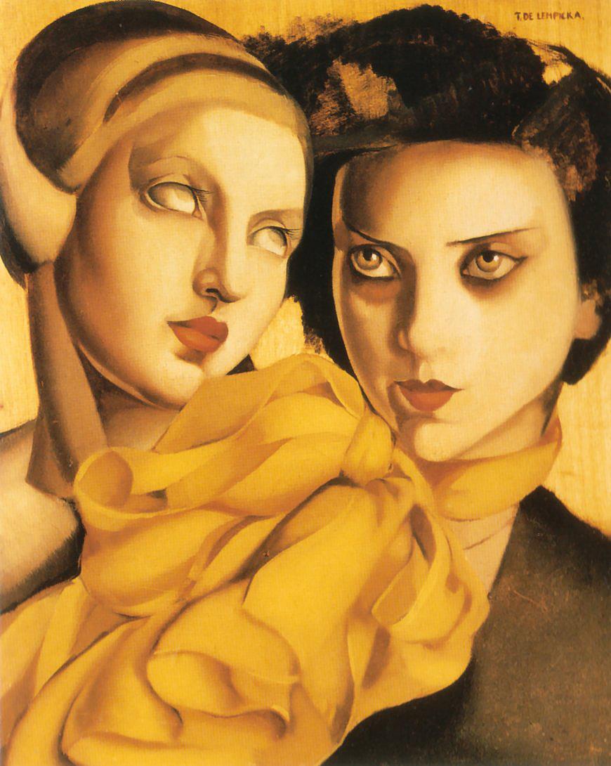 junge Damen 1927 zeitgenössische Tamara de Lempicka Ölgemälde